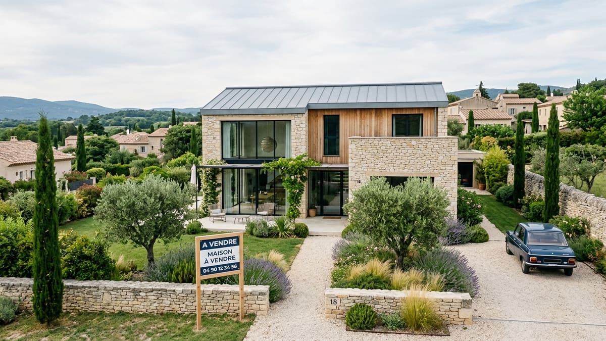 Plus-value immobilière suite à l'installation d'une borne de recharge dans une maison moderne en France.